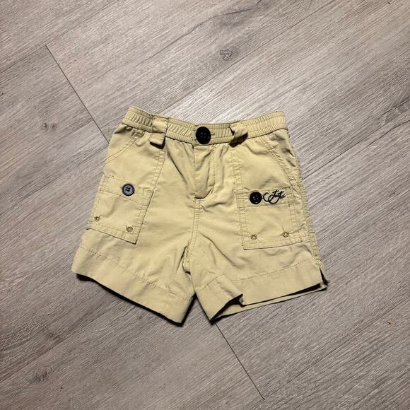 Joe Jax Toddler Boys Khaki Cargo Shorts Size 2T Utility Pockets Summer Playwear - Picture 3 of 8